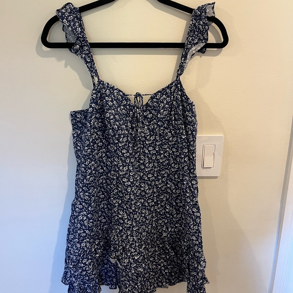 SWEET POT beautiful blue floral dress